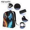 JHLMN Backpack Ice and Fire Dragons Travel Casual Laptop Backpack Waterproof Hiking Daypack for Men Women view 3