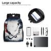 JHLMN Backpack Ice Hockey Art Travel Casual Laptop Backpack Waterproof Hiking Daypack for Men Women view 4