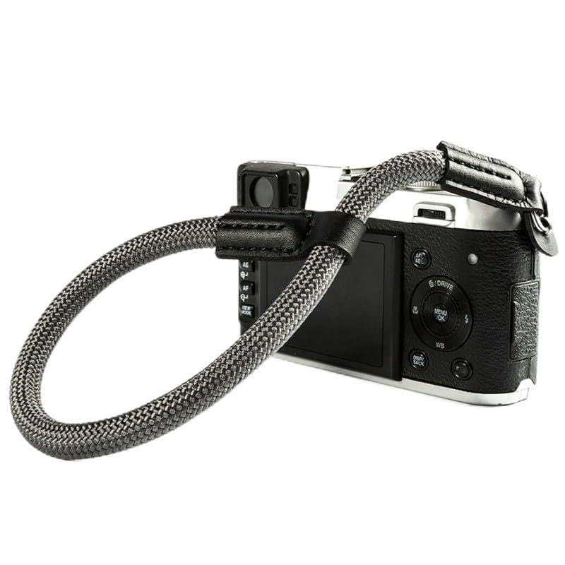 BIZOEdigital Digital Camera Wrist Hand Strap Grip wirst strap Nylon Rope Adjustable for Leica Canon Nikon Olympus Sony Fujifilm XT-10 (grey), Medium