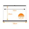 JKSTDPV 20" 30" 40" 50" Desktop Projection Screen Home Theater Little Screen Retractable Table Top Projector Screen for Schools Meeting Conference Indoor Outdoor(16:9,20inch) view 3