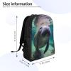 JHLMN Backpack Cute Sea Animal Manatee Travel Casual Laptop Backpack Waterproof Hiking Daypack for Men Women view 2
