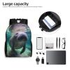 JHLMN Backpack Cute Sea Animal Manatee Travel Casual Laptop Backpack Waterproof Hiking Daypack for Men Women view 4