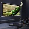 JKSTDPV 60inch Wall Projector Screen Retractable Movie Screen Lightweight Projector Screen Pull Down Home Theater 4:3 16:9 HD Screen for Backyard(60inch-16:9) view 2