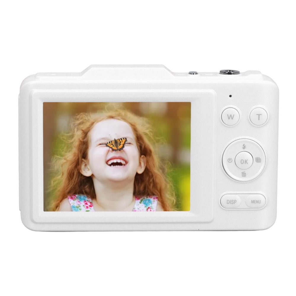 Zopsc 4K Digital Camera for Photography, 48MP Camera with 2.8 Inch HD Screen, Autofocus, 16X Digital Point and Shoot Cameras for Travel Vlogging (White)