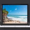 JKSTDPV Office Table Top Projector Screen 20in 30in 40in 50in Movie Screen Retractable Projector Screen Self Standing Installation Portable HD Screen 4:3 16:9(16:9,20in) view 4
