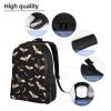JHLMN Backpack Halloween Flying Bats Travel Casual Laptop Backpack Waterproof Hiking Daypack for Men Women view 3