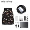 JHLMN Backpack Halloween Flying Bats Travel Casual Laptop Backpack Waterproof Hiking Daypack for Men Women view 4