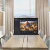 JKSTDPV Office Table Top Projector Screen 20in 30in 40in 50in Movie Screen Retractable Projector Screen Self Standing Installation Portable HD Screen 4:3 16:9(4:3,20in) view 3