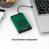 iStorage diskAshur3 SSD 4TB Green - Secure Portable Solid State Drive - Password Protected - Dust & Water Resistant - Hardware Encryption view 3