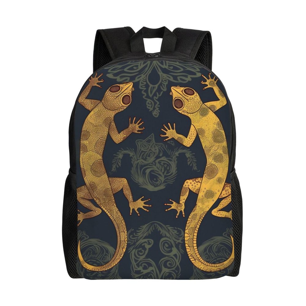 JHLMN Backpack Gecko Lizards Travel Casual Laptop Backpack Waterproof Hiking Daypack for Men Women
