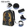 JHLMN Backpack Gecko Lizards Travel Casual Laptop Backpack Waterproof Hiking Daypack for Men Women view 3