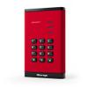 iStorage diskAshur3 SSD 4TB Red - Secure Portable Solid State Drive - Password Protected - Dust & Water Resistant - Hardware Encryption view 1