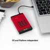 iStorage diskAshur3 SSD 4TB Red - Secure Portable Solid State Drive - Password Protected - Dust & Water Resistant - Hardware Encryption view 3