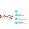 MCZTO Anti blue light lens Computer and mobile phone specific glasses Transparent lenses Classic Trendy Driving Fishing Golf (D) view 3