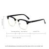 MCZTO Anti blue light lens Computer and mobile phone specific glasses Transparent lenses Classic Trendy Driving Fishing Golf (D) view 4