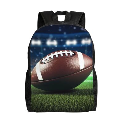 JHLMN Backpack American Football Travel Casual Laptop Backpack Waterproof Hiking Daypack for Men Women
