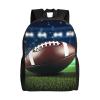 JHLMN Backpack American Football Travel Casual Laptop Backpack Waterproof Hiking Daypack for Men Women view 1