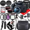 Canon EOS Rebel T7 DSLR Camera w/Canon EF-S 18-55mm f/3.5-5.6 IS II Lens + Case + 64GB Memory (22pc Bundle) (Renewed), Black view 1