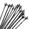 MECCANIXITY Cable Zip Ties 5/32 Inch, 250 Pcs 6 Inch Aircraft Head Self-locking Wire Ties for Cord Management Indoor Outdoor, Tensile Strength 40 lbs, Black view 1