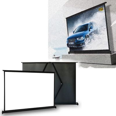 NILZA 20/60inch Projection Screen for Car Table Top Projector Screen Mini Movie Screen Self Standing Pull-Out Projector Curtain for Indoor Outdoor(40"-16:9)