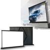 NILZA 20/60inch Projection Screen for Car Table Top Projector Screen Mini Movie Screen Self Standing Pull-Out Projector Curtain for Indoor Outdoor(40"-16:9) view 1