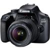 Canon EOS 4000D (Rebel T100) DSLR Camera w/Canon EF-S 18-55mm F/3.5-5.6 DC III Zoom Lens + Extra Battery + Case + 64GB Memory (19pc Bundle) (Renewed) view 2