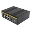 9 Ports PoE Switch Plug and Play 10/100Mbps IP40 Ethernet Network Switch for Rail Transit Transportation Smart City Ethernet Network Switch PoE Switch view 1