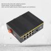 9 Ports PoE Switch Plug and Play 10/100Mbps IP40 Ethernet Network Switch for Rail Transit Transportation Smart City Ethernet Network Switch PoE Switch view 3