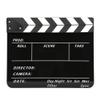 Acrylic, Movie Clapperboard with Built in Magnets, Whiteboard Marker, Chalk, 30x25cm for Film and Television Photography (White Striped Blackboard (PAV1BBE)) view 1