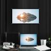 16:9 Projection Screen, Non Crease White Projector Screen, 16:9 Thicken Portable Non Crease Soft White Polyester Projector Curtain Projection Screen (72 Inch) view 3