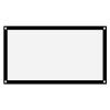 16:9 Projection Screen, Non Crease White Projector Screen, 16:9 Thicken Portable Non Crease Soft White Polyester Projector Curtain Projection Screen (40 inches) view 1
