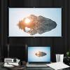 16:9 Projection Screen, Non Crease White Projector Screen, 16:9 Thicken Portable Non Crease Soft White Polyester Projector Curtain Projection Screen (100 Inch) view 4