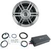Audiosavings Bundle: (1) Infinity Marine Subwoofer w/RGB Lighting & (1) Rockville UTV/Motorcycle/ATV Amplifier IP65 Micro Powersport Amp & (1) Rockville Gauge Amp Installation Wire Kit (3 Items) view 1