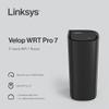 Linksys Velop WRT Pro 7: OpenWrt LuCI Tri-Band Router with Over 10 Gbps Speeds | Whole Home Coverage up to 3,000 sq. ft. | Connect 200+ Devices | 2.5 Gbps Wan Port & 4X 1 Gbps Ethernet Ports view 4