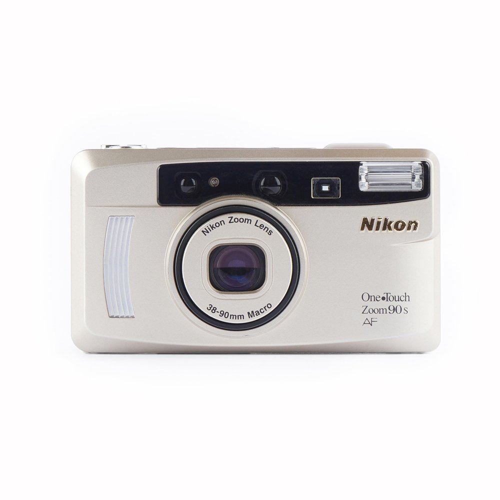 Nikon One Touch Zoom 90 AF 35mm Film Camera w/ Nikon Zoom Lens 38-90mm Macro Lens (Renewed)