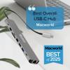 Plugable USB C Hub Multiport Adapter: 9-in-1 with 140W PD Charging, 4K 60Hz HDMI, 10Gbps Data Transfer, Gigabit Ethernet, SD for USBC, USB4, Thunderbolt MacBook, Windows, Chromebook (USBC-9IN1E) view 2