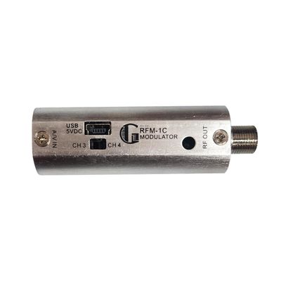 SatelliteSale RFM-1C RF Modulator Channel 3 or 4 Output 75/1K Ohms Switchable