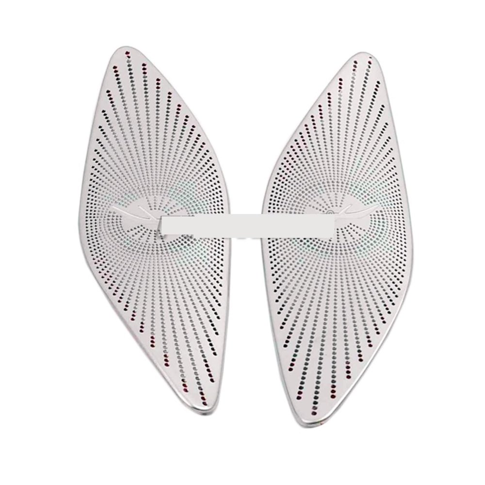 VNFEJEJR Fit for Benz GLA H247 2020-2022 Stainless Steel Car Door Audio Stereo Tweeter Loudspeaker Speaker Cover Trim Door Audio Speaker Cover(Silver-01)