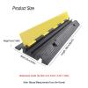 BXKCFYBSQ Speed Bump, Speed Ramp, Access Rubber Cable Protector Heavy Duty Modular Driveway Speed Bump for Asphalt Concrete Gravel Driveway Indoor Outdoor view 2