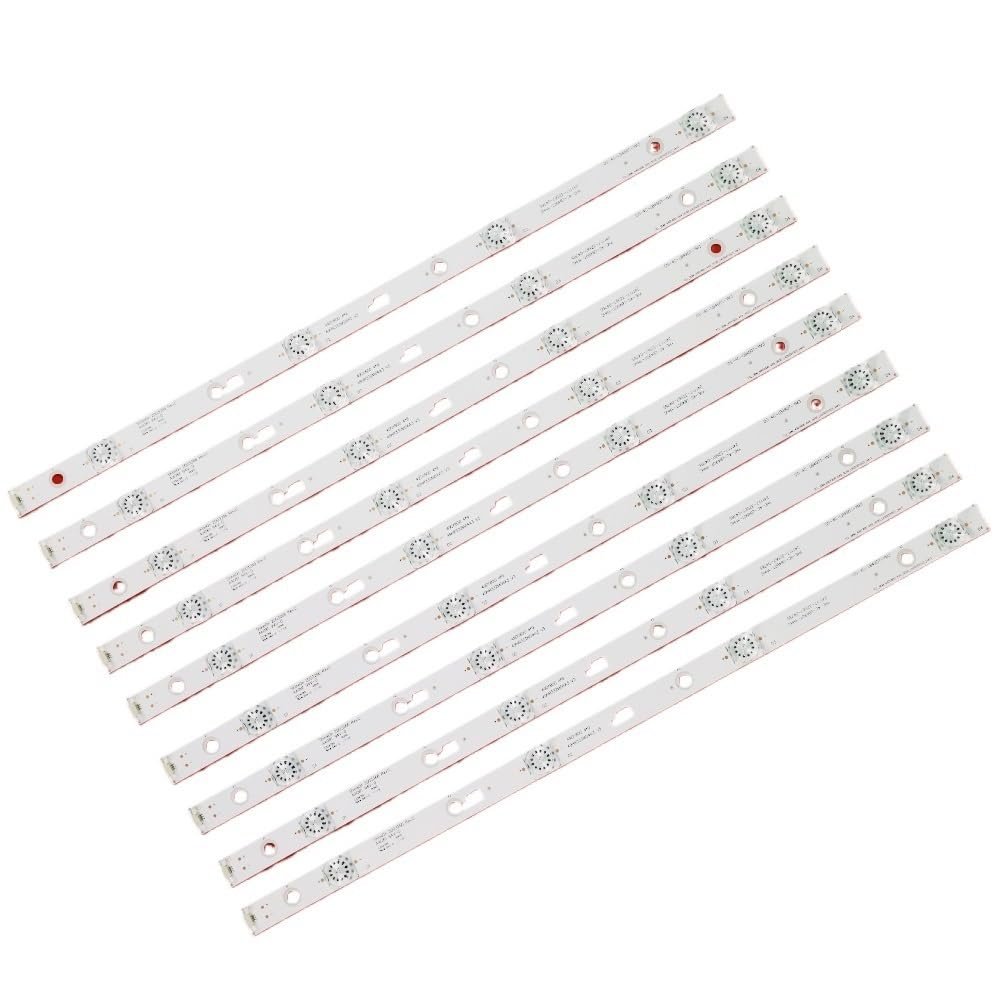 UFDIPLMY 9pcs LED Backllight Strip 4lamp TCL_ODM_49D1800 4X9_3030 49HR332M04A3 V3 4C-LB490T-HR2 Compatible with Hita Chi 49R80