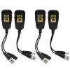 Grcfumo 4Pcs Video Power Balun, HD Video Transmitter, HD Video Power Transmitter for RJ45 2in1HD CVI TVI AHD CVBS 2 view 1