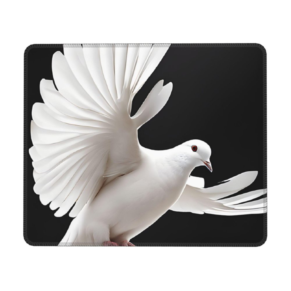 YBAOFU (Flying Dove) Gaming Mousepad, Waterproof Non-Slip Desk Mat Keyboard Pad Mousepad Home Office Desk Accessories and Decor for Women Men - 8.3 x 10.3 in, Black
