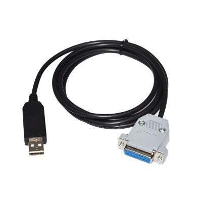 GKJHTED USB to D-SUB 15-PIN DB15 FEMALE ADAPTER RS232/RS485 SERIAL COMMUNICATION CABLE(5m,RS232 SIGNAL)