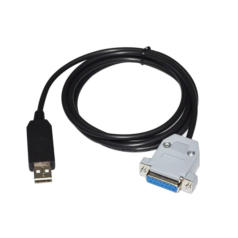 GKJHTED USB to D-SUB 15-PIN DB15 FEMALE ADAPTER RS232/RS485 SERIAL COMMUNICATION CABLE(5m,RS232 SIGNAL)