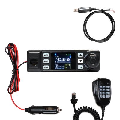 GMRS Mobile Radio Mini Car Vehicle Radio AT-779UV 20W Long Range VOX VHF UHF Scanning Receiver