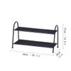RENEESME Shoe Rack Independent Shoe Rack Wrought Iron Hollow Shoe Cabinet Storage Rack Kitchen Tableware Storage Rack Living Room Bedroom Rack Shoe Organizer Rack(C) view 3