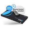 OREI 4K HDMI Matrix Switch 4 X 2 Bundle with 6-Feet HDMI Cable 4K with Ethernet | IR Audio Extractor Arc EDID HDCP 2.- Remote Control view 4