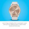 Garmin Vivomove Trend, Stylish Hybrid Smartwatch, Long-Lasting Battery Life, Dynamic Watch Hands and Touchscreen Display, Ivory (Renewed), Adjustable view 4