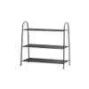 RENEESME Shoe Rack Independent Shoe Rack Wrought Iron Hollow Shoe Cabinet Storage Rack Kitchen Tableware Storage Rack Living Room Bedroom Rack Shoe Organizer Rack(E)