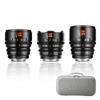 7artisans 10mm/16mm/25mm T2.1 Hope Series Professional Cinema Lens S35 Frame Mirrorless Cameras Lens Set Compatible for Fuji X-Mount,for FUJIFILM X-S20/X-T5/X-H2/X-T4/X-H2S/X-T3/X-S10(Black) view 1